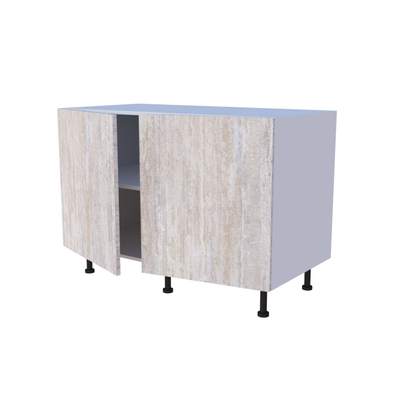 Meuble bas de rangement 2 portes - larg. 120 cm - Haut. 85cm (pieds inclus)