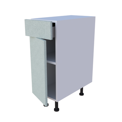 Meuble bas 1 porte + 1 tiroir - larg. 30 cm - Haut. 85cm (pieds inclus)
