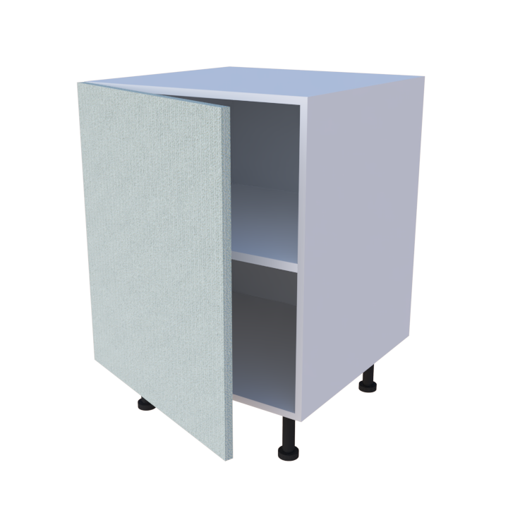 Meuble bas de rangement 1 porte - larg. 60 cm - Haut. 85cm (pieds inclus)