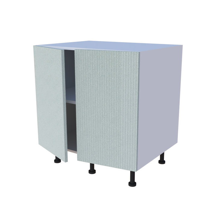 Meuble bas de rangement 2 portes - larg. 80 cm - Haut. 85cm (pieds inclus)