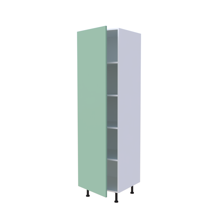 Colonne 1 porte étagères intérieures - Larg. 60cm - Haut. 215cm (pieds inclus)