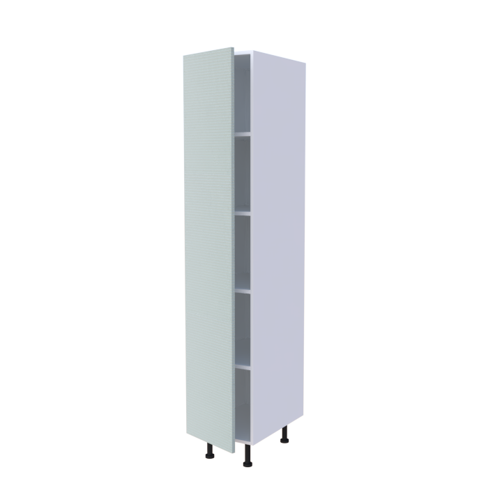 Colonne 1 porte étagères intérieures - Larg. 40cm - Haut. 215cm (pieds inclus)