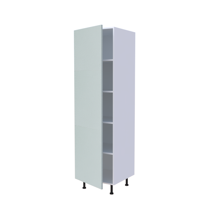 Colonne 1 porte étagères intérieures - Larg. 60cm - Haut. 215cm (pieds inclus)