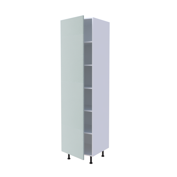 Colonne 1 porte étagères intérieures - Larg. 60cm - Haut. 235cm (pieds inclus)