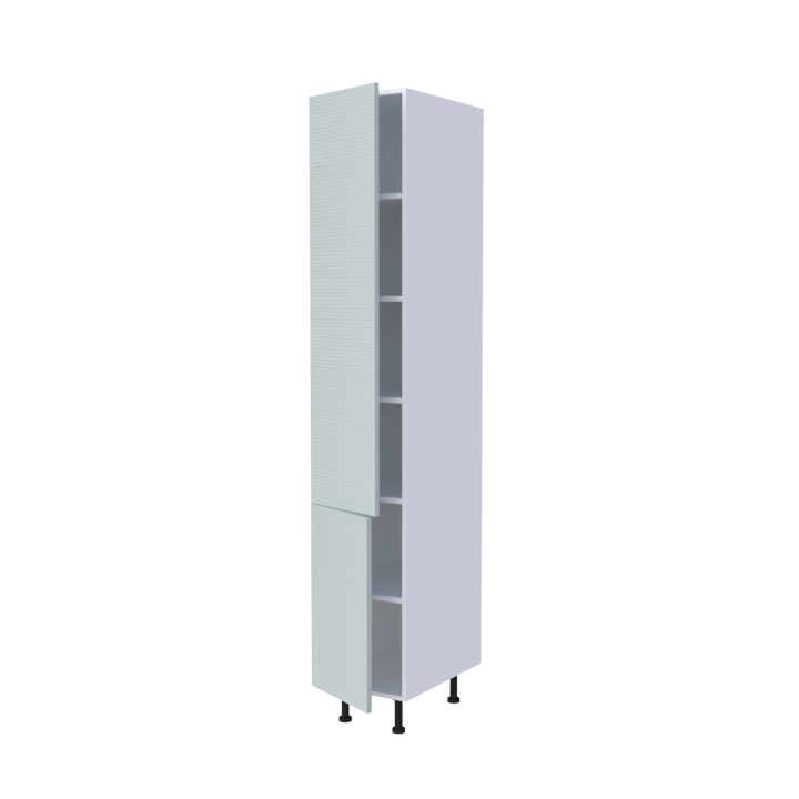 Colonne 2 portes étagères intérieures - Larg. 40cm - Haut. 235cm (pieds inclus)