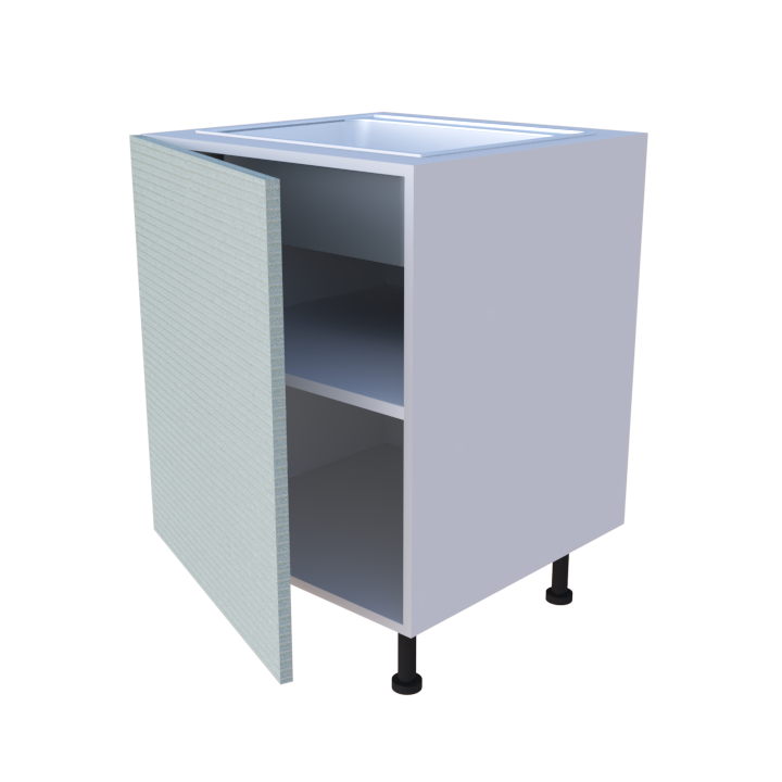 Meuble bas evier 1 porte - larg. 60cm - Haut. 85cm (pieds inclus)