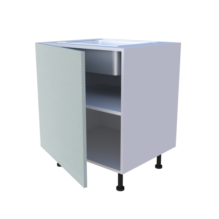 Meuble bas evier 1 porte - larg. 70cm - Haut. 85cm (pieds inclus)