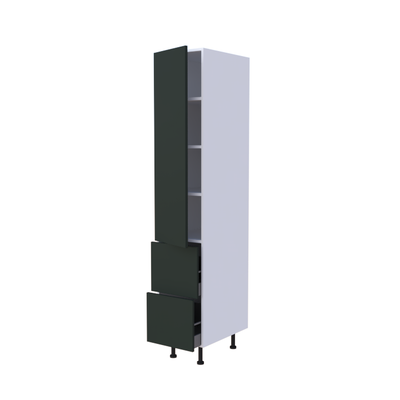 Colonne 1 porte + 2 casseroliers - Larg. 40cm - Haut. 215cm (pieds inclus)