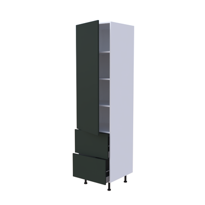 Colonne 1 porte + 2 casseroliers - Larg. 60cm - Haut. 235cm (pieds inclus)