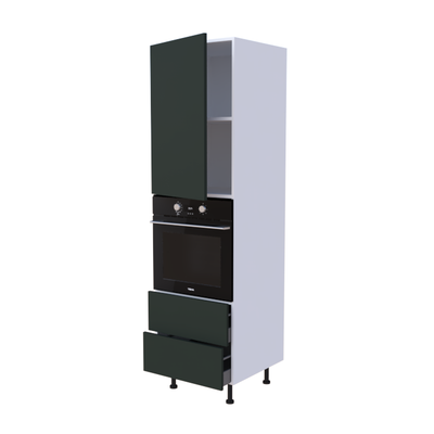 Colonne Four + 2 casseroliers + 1 porte battante - Larg. 60cm - Haut. 215cm (pieds inclus)