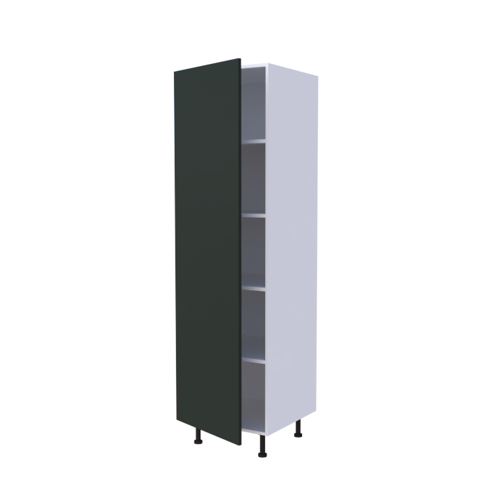 Colonne 1 porte étagères intérieures - Larg. 60cm - Haut. 215cm (pieds inclus)