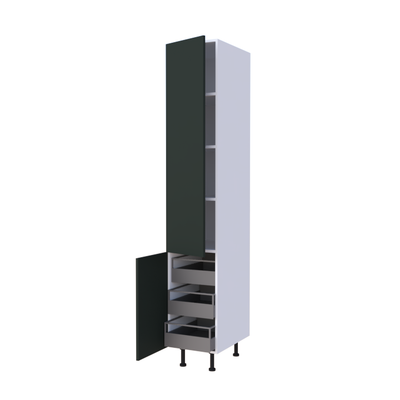 Colonne 2 portes + 3 tiroirs intérieurs - Larg. 40cm - Haut. 235cm (pieds inclus)