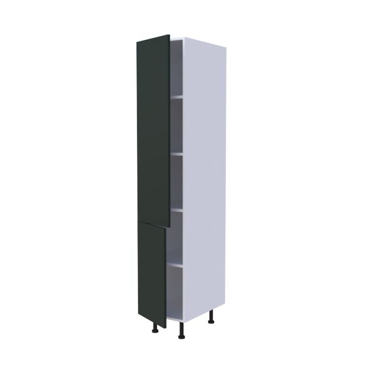 Colonne 2 portes étagères intérieures - Larg. 40cm - Haut. 215cm (pieds inclus)