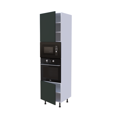 Colonne Four et micro onde + 2 portes - Larg. 60cm - Haut. 235cm (pieds inclus)