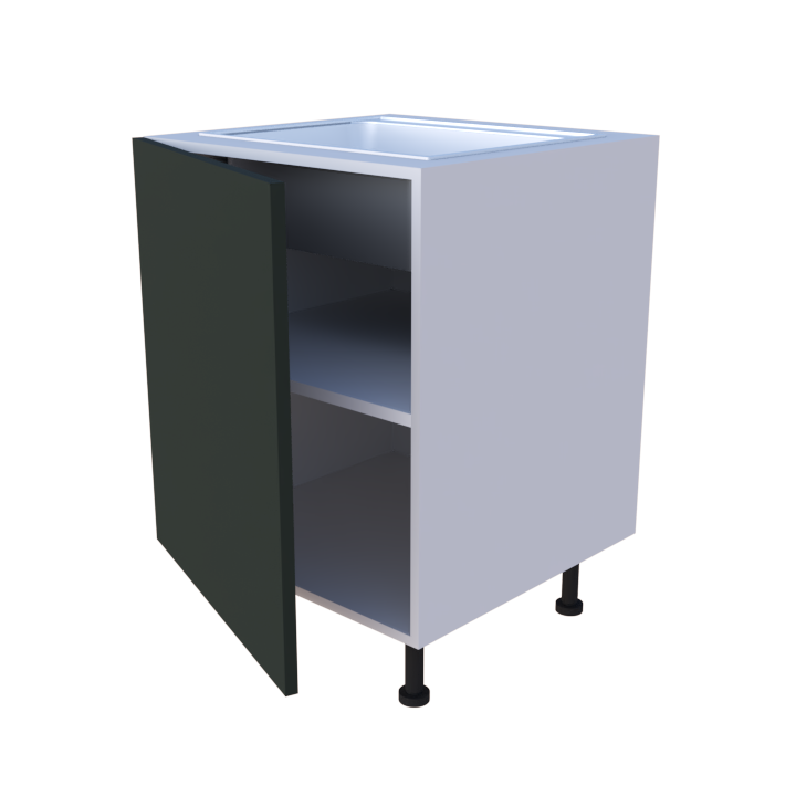 Meuble bas evier 1 porte - larg. 60cm - Haut. 85cm (pieds inclus)
