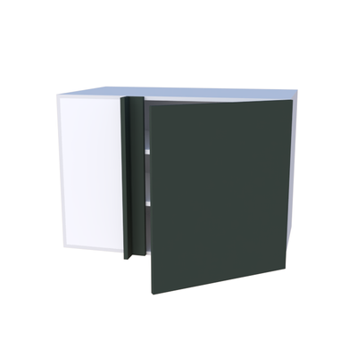Meuble haut d'angle gauche 1 porte - hauteur 70cm
