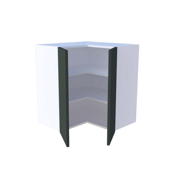 Meuble haut d'angle 2 portes - 70cm
