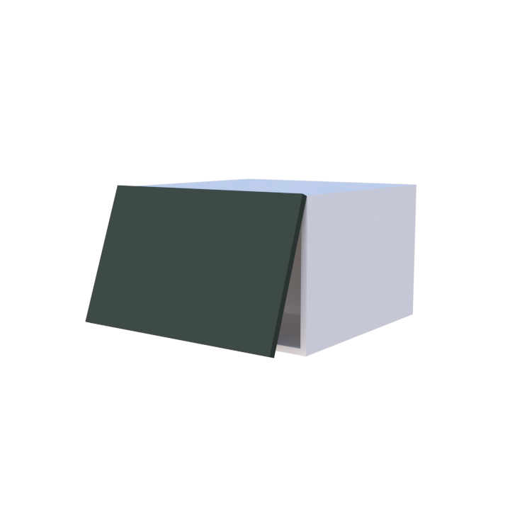 Meuble haut abattant 1 porte grande profondeur - Larg. 60cm - Haut. 38cm