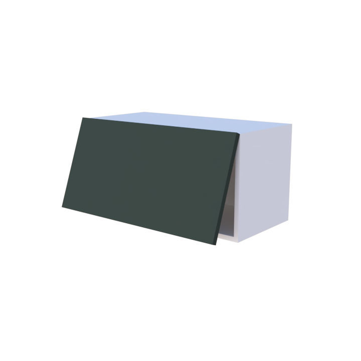 Meuble haut abattant 1 porte - Larg. 70cm - Haut. 35cm