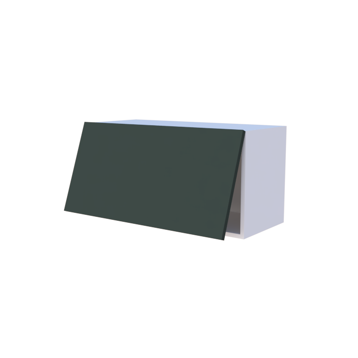 Meuble haut abattant 1 porte - Larg. 80cm - Haut. 40cm