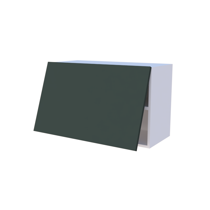 Meuble haut abattant 1 porte - Larg. 80cm - Haut. 50cm