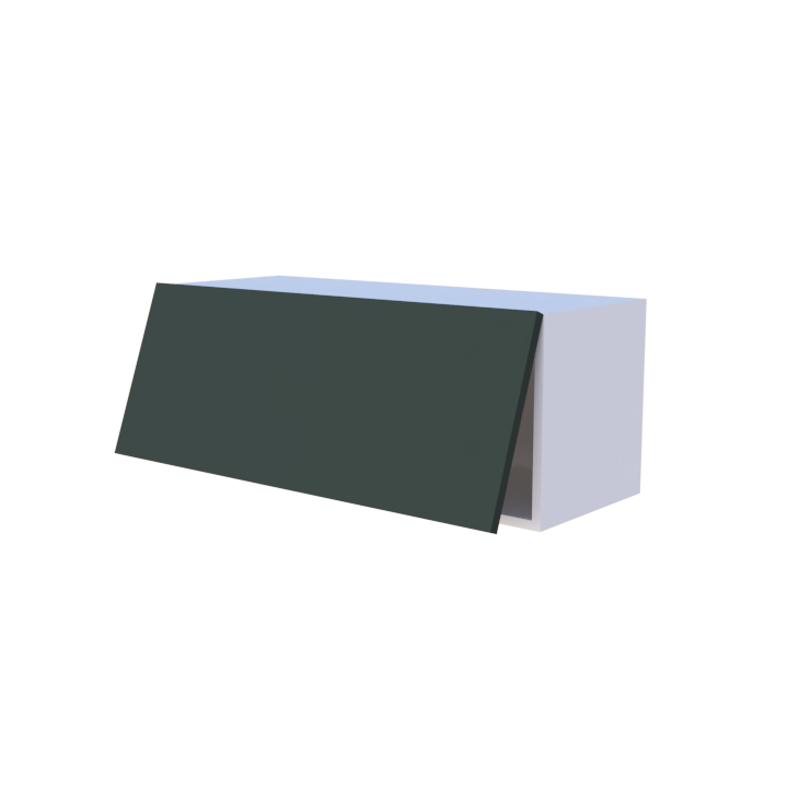 Meuble haut abattant 1 porte - Larg. 90cm - Haut. 35cm