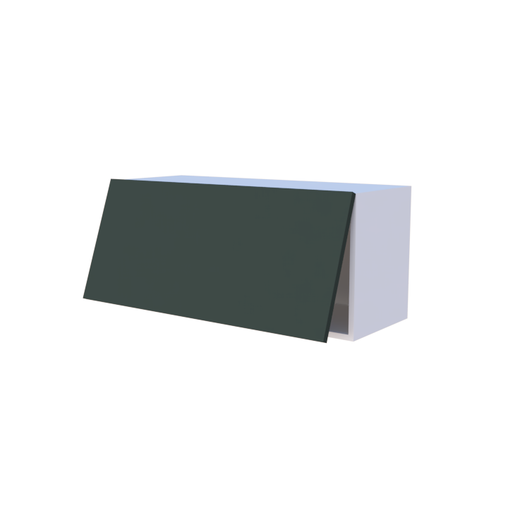 Meuble haut abattant 1 porte - Larg. 90cm - Haut. 40cm