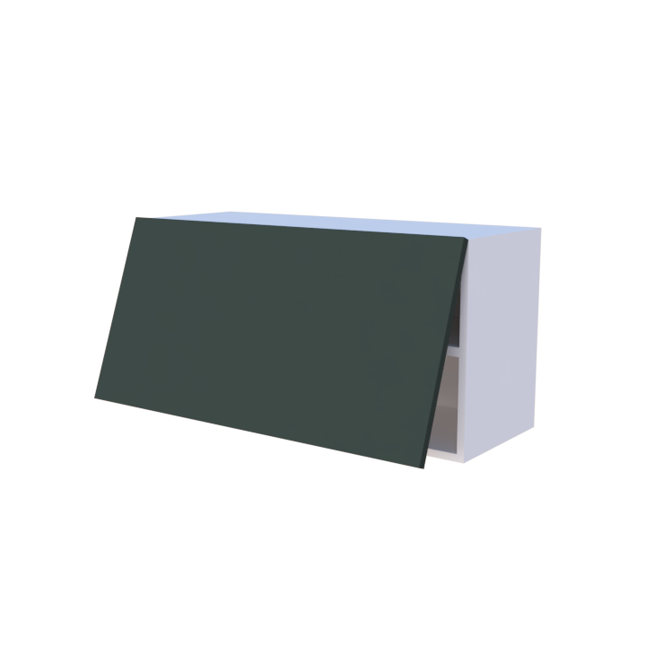 Meuble haut abattant 1 porte - Larg. 90cm - Haut. 45cm