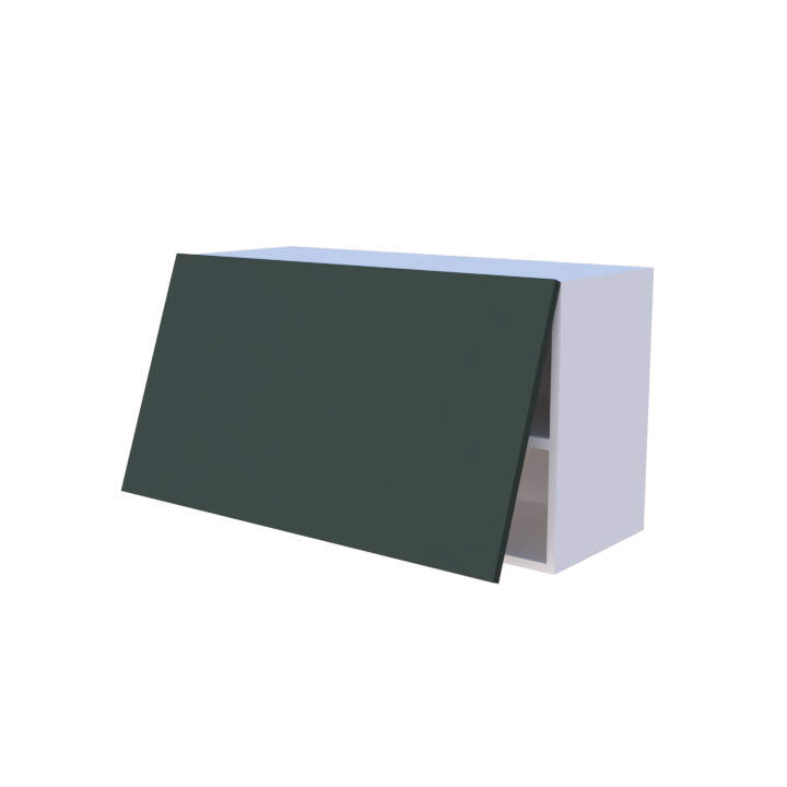 Meuble haut abattant 1 porte - Larg. 90cm - Haut. 50cm