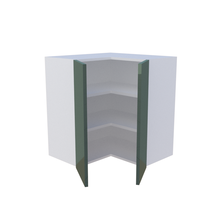 Meuble haut d'angle 2 portes - 70cm
