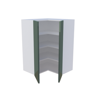 Meuble haut d'angle 2 portes - 90cm