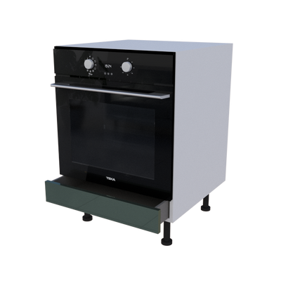 Meuble bas four tiroir - larg. 60cm - Haut. 85cm (pieds inclus)
