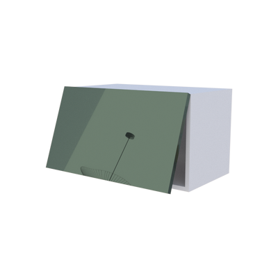 Meuble haut abattant 1 porte - Larg. 60cm - Haut. 35cm