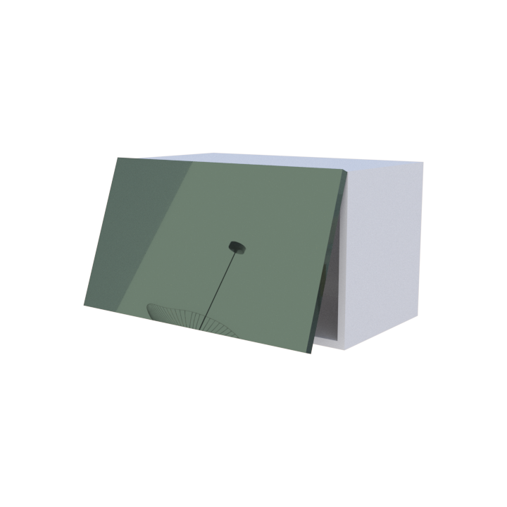 Meuble haut abattant 1 porte - Larg. 60cm - Haut. 35cm