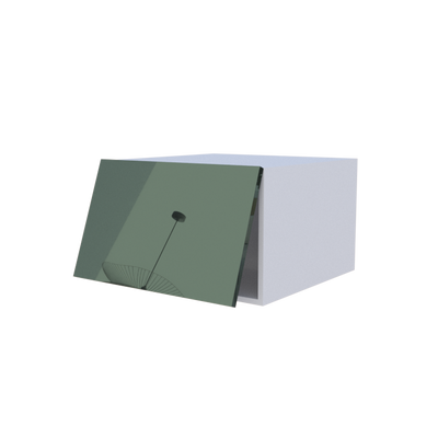 Meuble haut abattant 1 porte grande profondeur - Larg. 60cm - Haut. 38cm