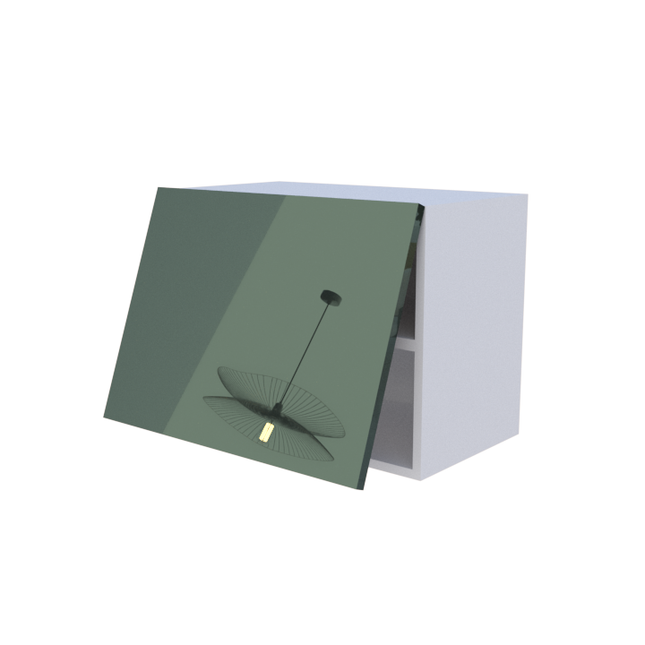 Meuble haut abattant 1 porte - Larg. 60cm - Haut. 45cm