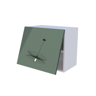 Meuble haut abattant 1 porte - Larg. 60cm - Haut. 50cm