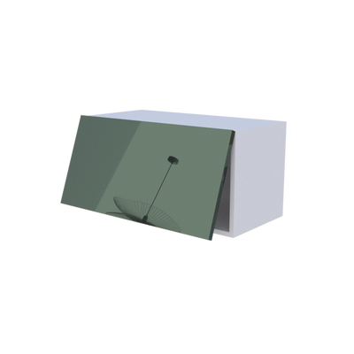 Meuble haut abattant 1 porte - Larg. 70cm - Haut. 35cm