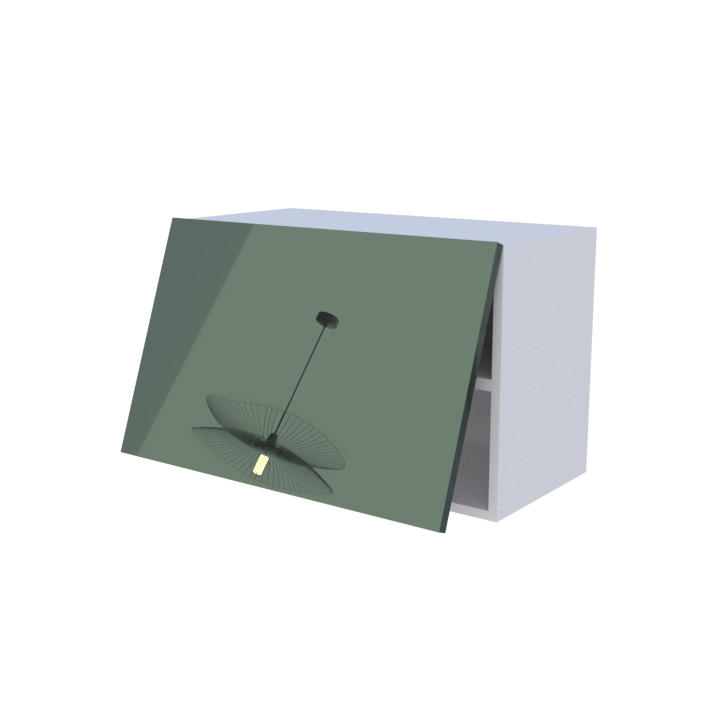 Meuble haut abattant 1 porte - Larg. 70cm - Haut. 45cm