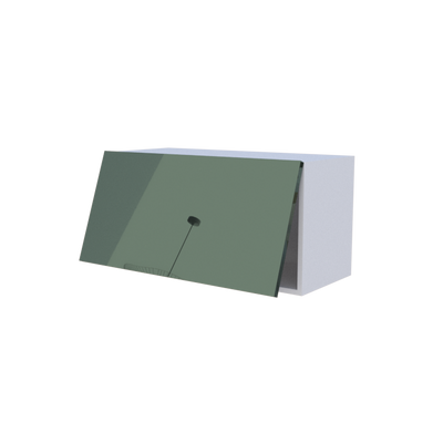 Meuble haut abattant 1 porte - Larg. 80cm - Haut. 40cm