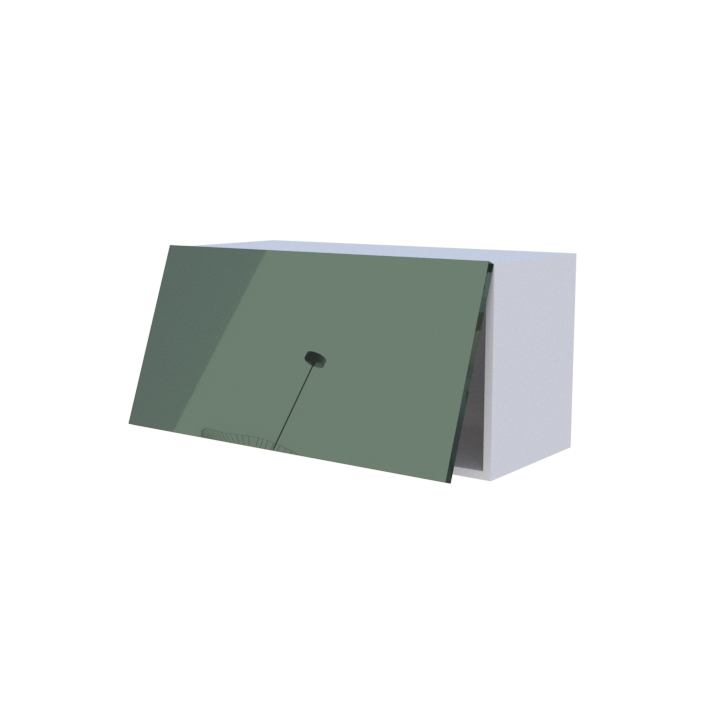 Meuble haut abattant 1 porte - Larg. 80cm - Haut. 40cm