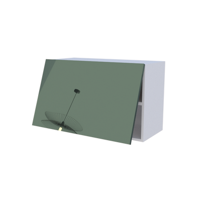 Meuble haut abattant 1 porte - Larg. 80cm - Haut. 50cm