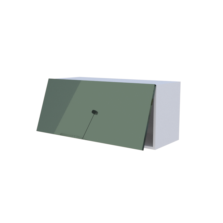 Meuble haut abattant 1 porte - Larg. 90cm - Haut. 40cm
