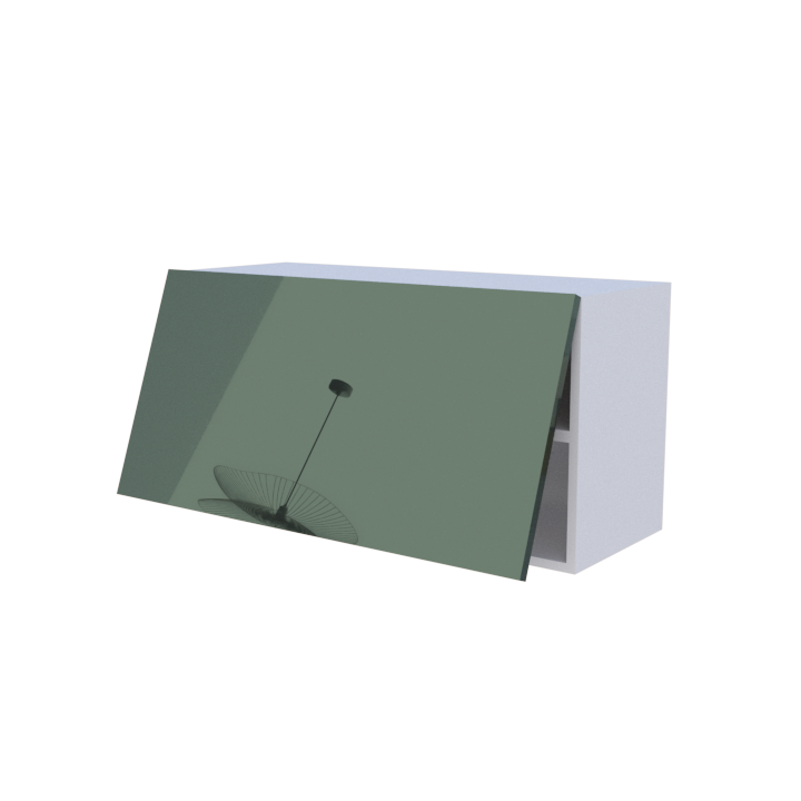 Meuble haut abattant 1 porte - Larg. 90cm - Haut. 45cm