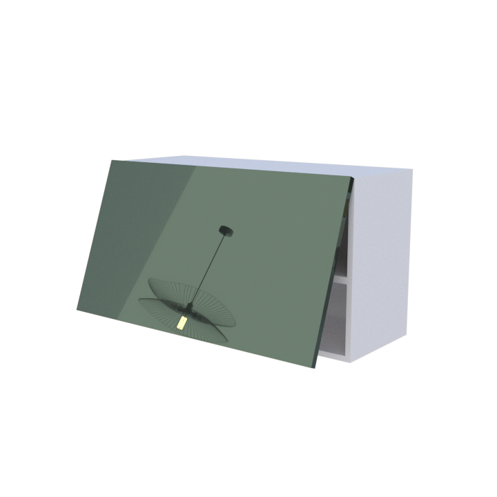 Meuble haut abattant 1 porte - Larg. 90cm - Haut. 50cm