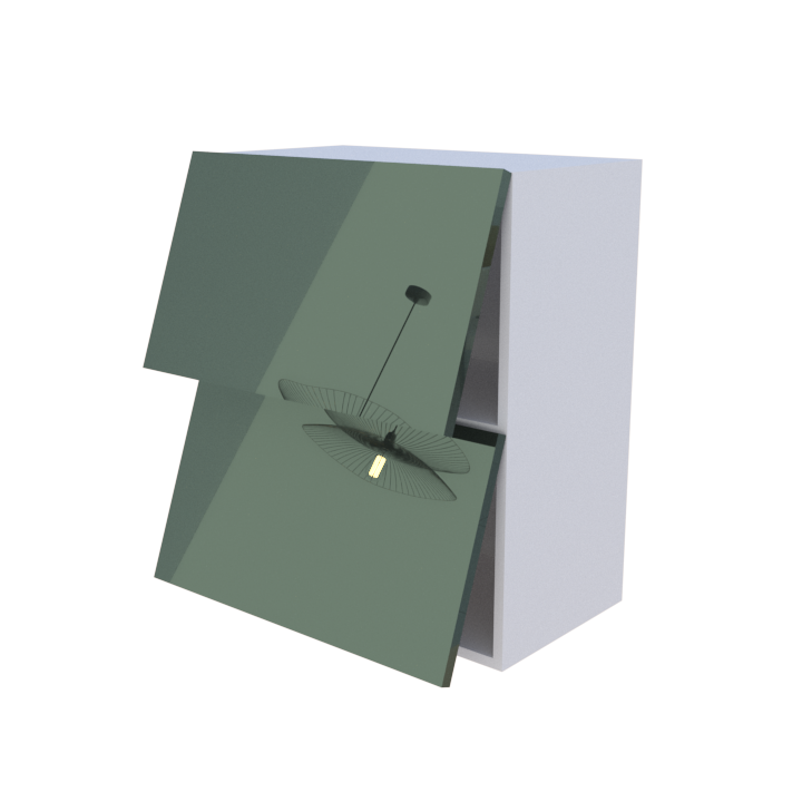Meuble haut abattant 2 portes - Larg. 60cm - Haut. 70cm