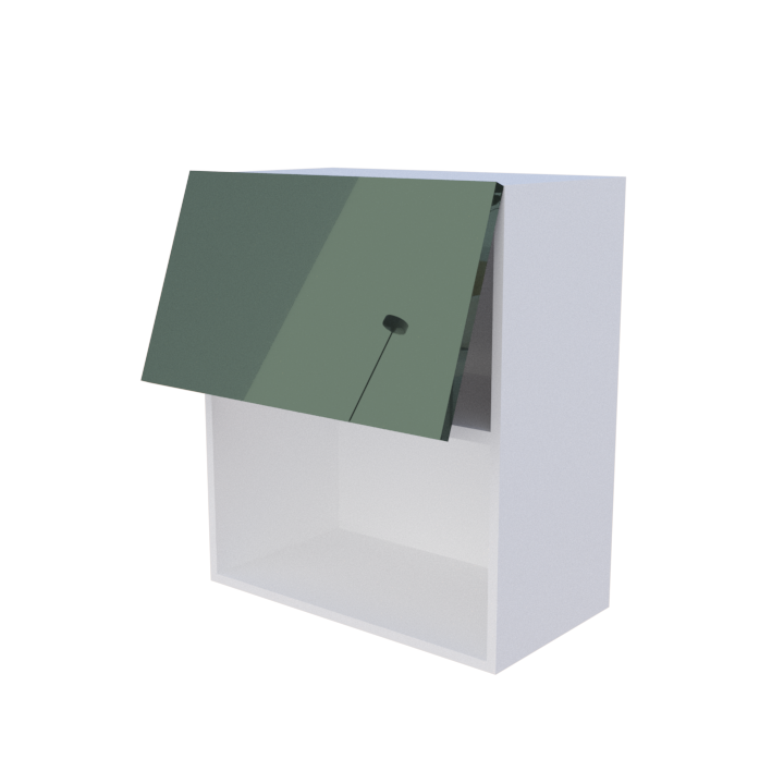 Meuble haut abattant 1 porte micro onde - Larg. 60cm - Haut. 70cm