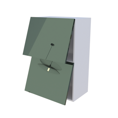 Meuble haut abattant 2 portes - Larg. 60cm - Haut. 90cm