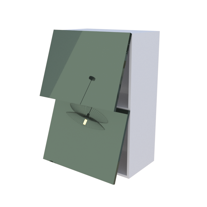 Meuble haut abattant 2 portes - Larg. 60cm - Haut. 90cm
