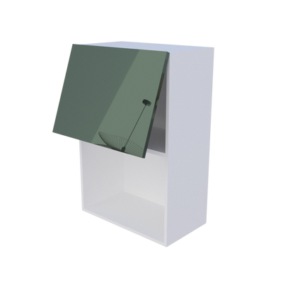 Meuble haut abattant 1 porte micro onde - Larg. 60cm - Haut. 90cm